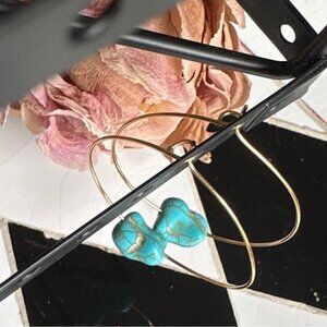 Alquimia Gold and Turquoise Earrings